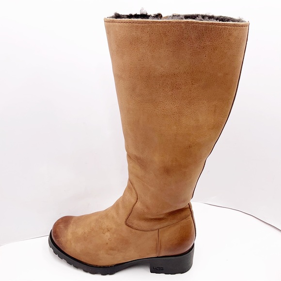 {UGG} Broome II Leather Tall Boots - Picture 15 of 16